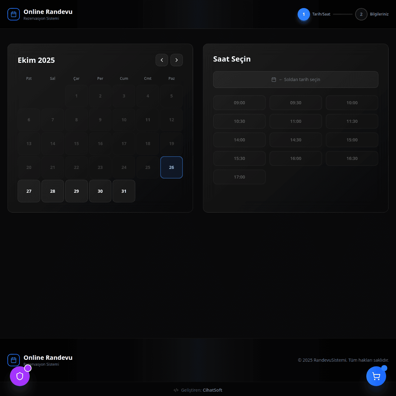 RandevuScripti - Dijital Website Web Tasarım